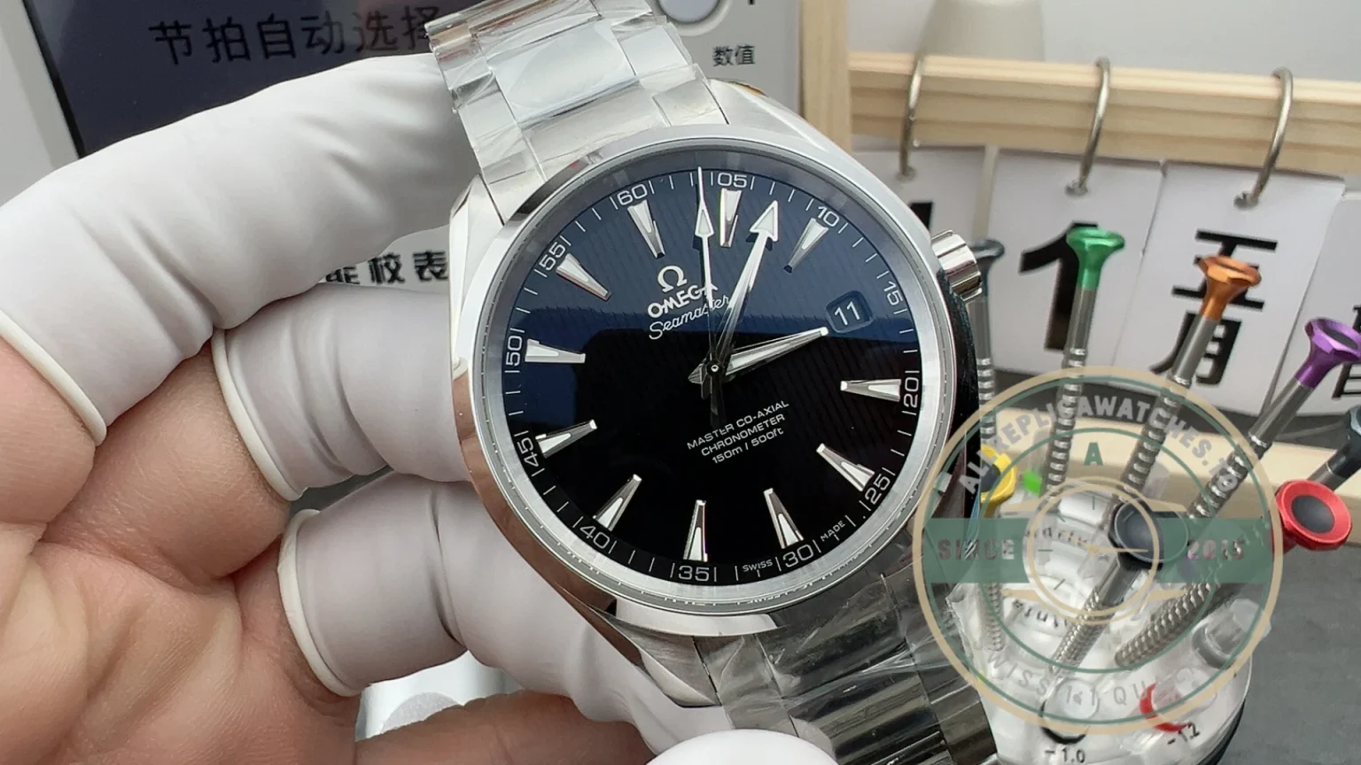 Replica Omega Seamaster Black Dial 38.5mm 231.10.39.21.01.002 - Best Quality Replica Watch