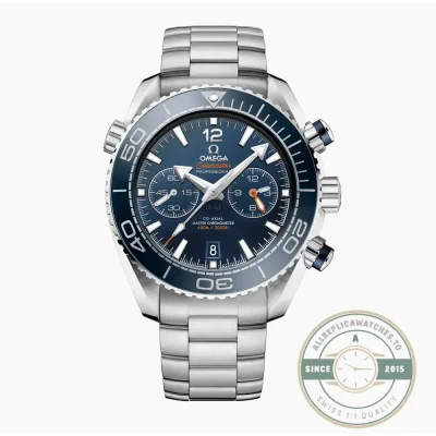 Omega Seamaster Planet Ocean Chronograph 215.30.46.51.03.001 clone, blue dial at 45.5mm