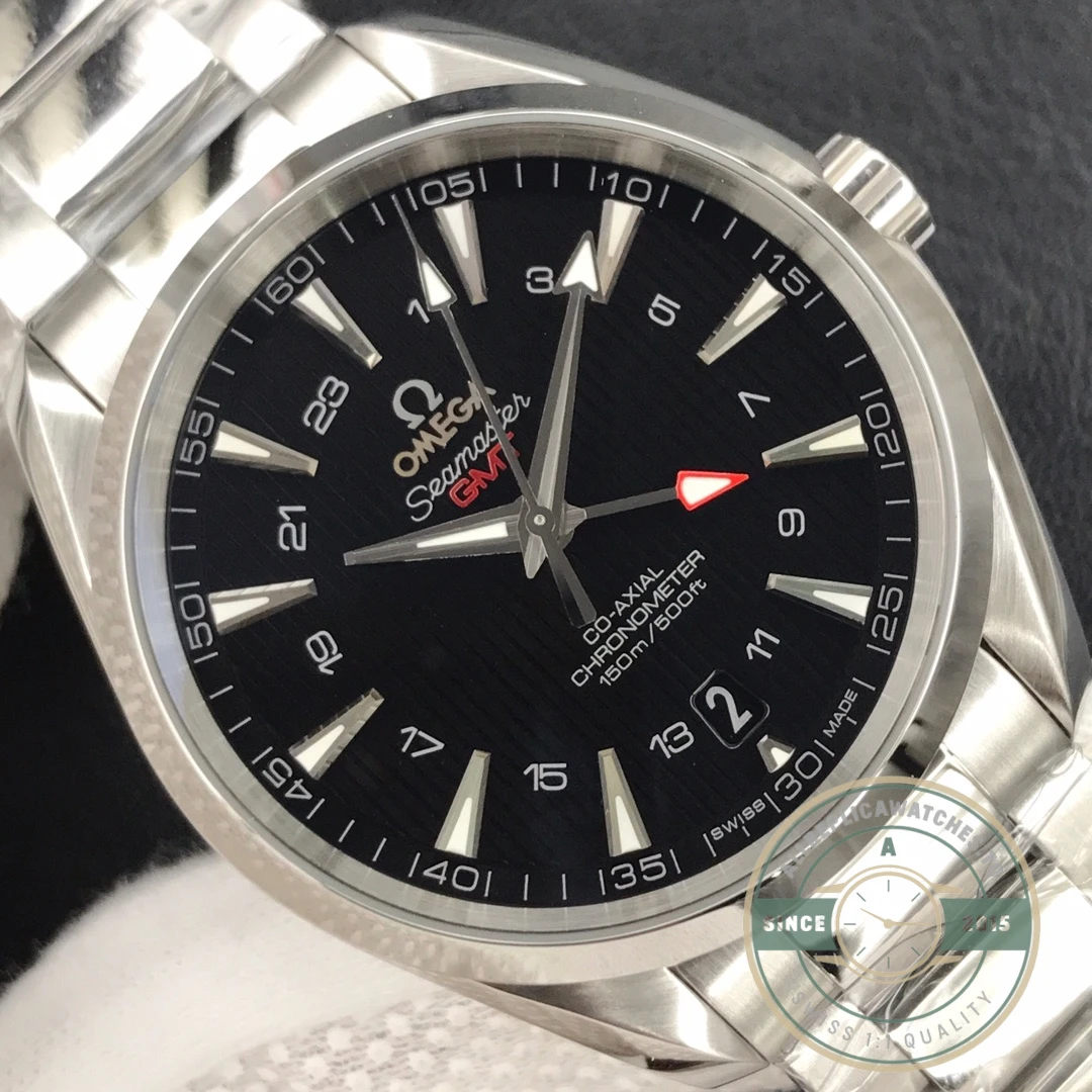 Replica Omega Seamaster GMT Black Dial 231.13.43.22.01.001 - Budget Luxury Replica Watch