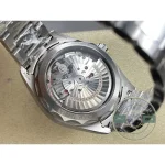 Date at 6 o'clock keeping the dial symmetric on this 41mm Omega Aqua Terra clone