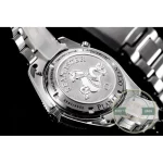 Wave-motif rotor behind the caseback of the superclone Omega Planet Ocean 600M diver
