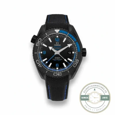 Superclone Omega Seamaster Planet Ocean GMT 215.92.46.22.01.002 in a 46mm ceramic case