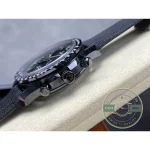Omega Speedmaster Dark Side of the Moon clone watch, sapphire with anti-reflective coating crystal