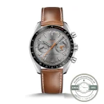 Super clone Omega Speedmaster Racing Grey Dial Leather, 44.25mm case