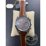Super clone Omega Speedmaster Racing Grey Dial Leather 329.32.44.51.06.001