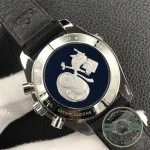 Omega Speedmaster Snoopy White Dial clone watch, sapphire with anti-reflective coating crystal