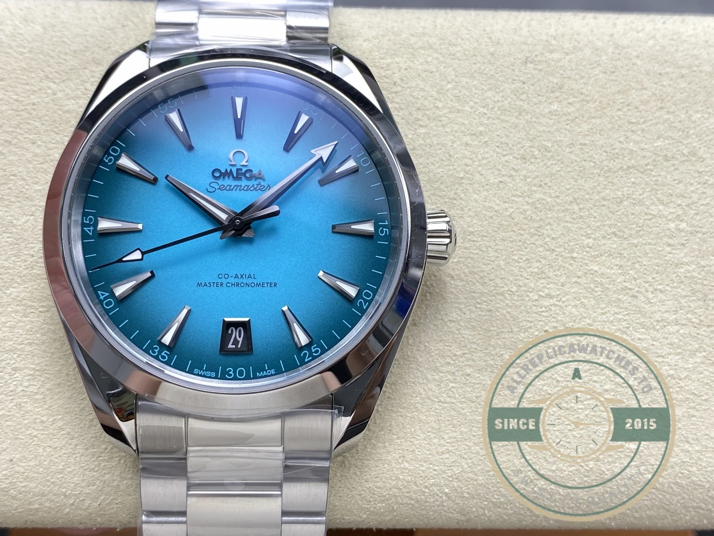 Replica Omega Tiffany Dial 220.10.41.21.03.006 - Factory Super Clone Watch