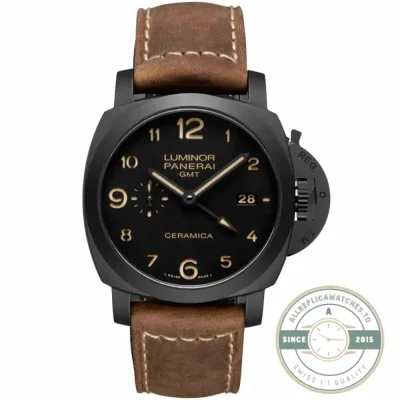 Replica Panerai Luminor 1950 3 Days GMT Automatic Ceramica PAM 441 - Premium Super Clone Watch