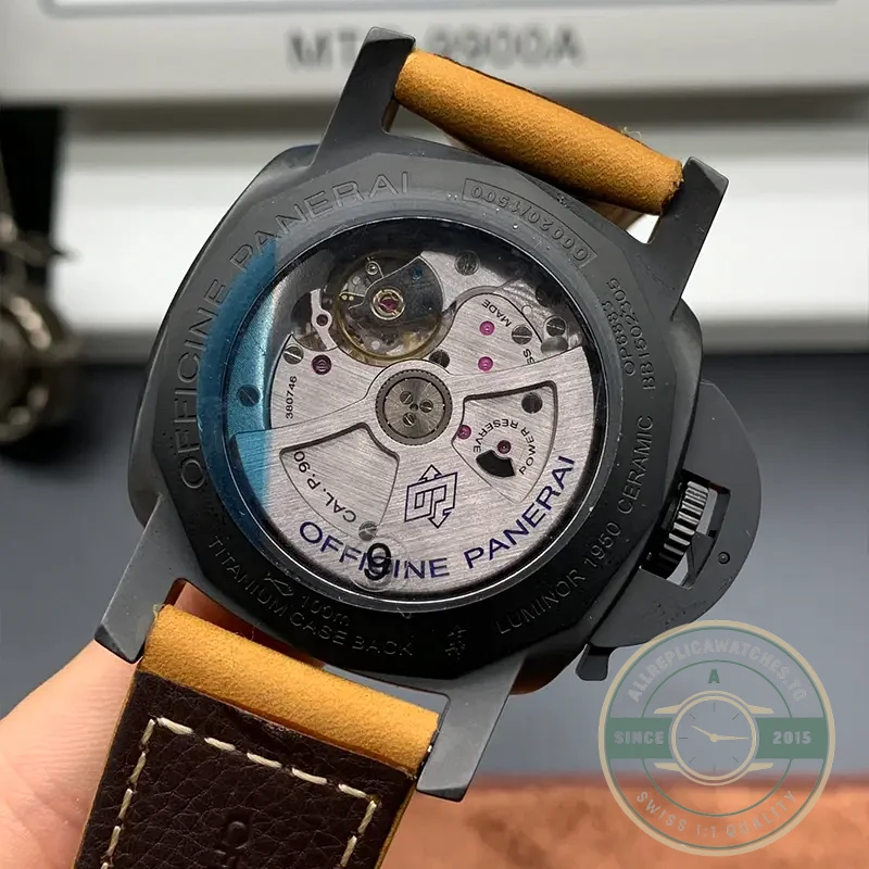 Replica Panerai Luminor 1950 3 Days GMT Automatic Ceramica PAM 441 - Swiss-Made Clone Watch