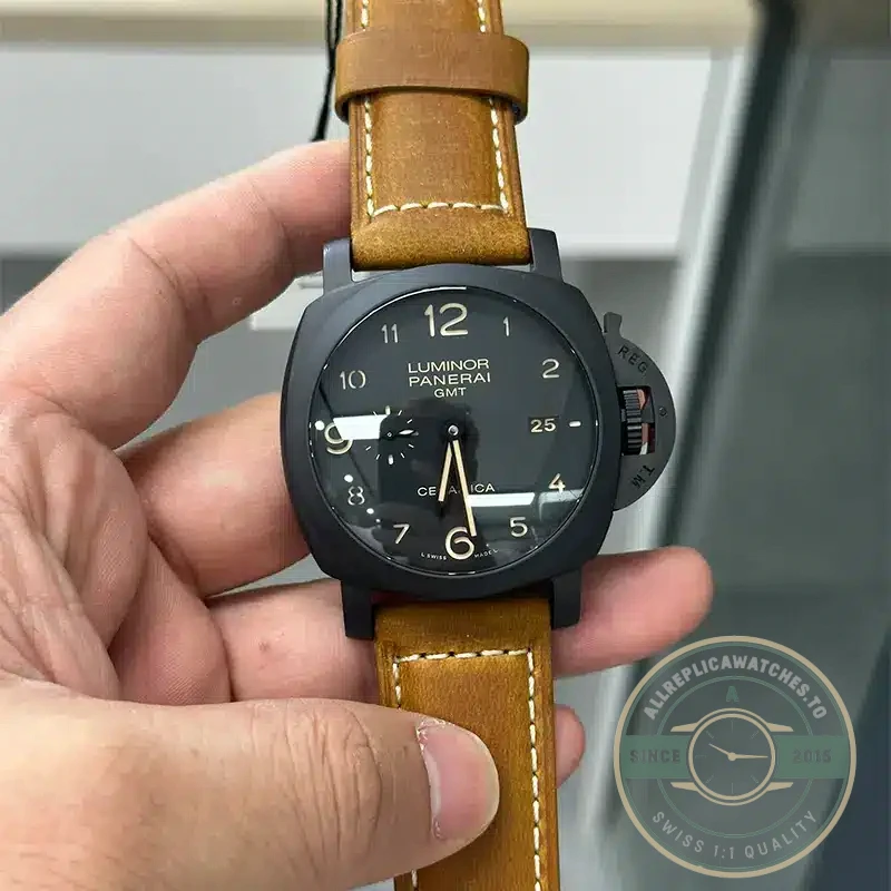 Replica Panerai Luminor 1950 3 Days GMT Automatic Ceramica PAM 441 - Affordable Super Clone Watch