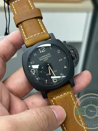 Replica Panerai Luminor 1950 3 Days GMT Automatic Ceramica PAM 441 - Premium Super Clone Watch