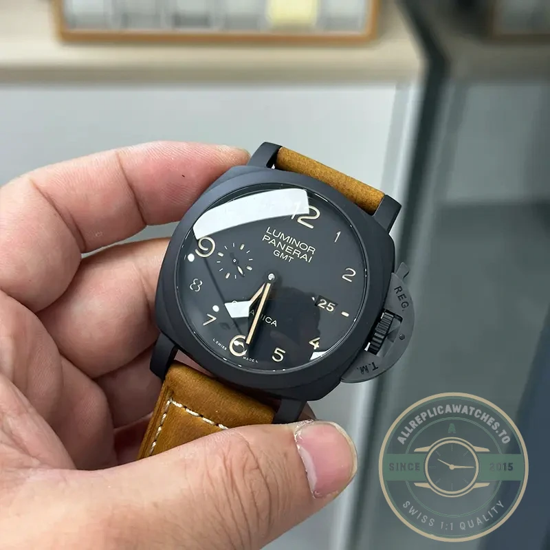 Replica Panerai Luminor 1950 3 Days GMT Automatic Ceramica PAM 441 - Best Quality Replica Watch