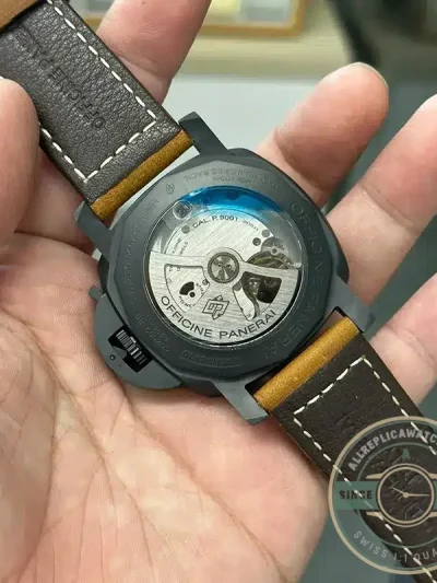Replica Panerai Luminor 1950 3 Days GMT Automatic Ceramica PAM 441 - Swiss Movement Replica Watch