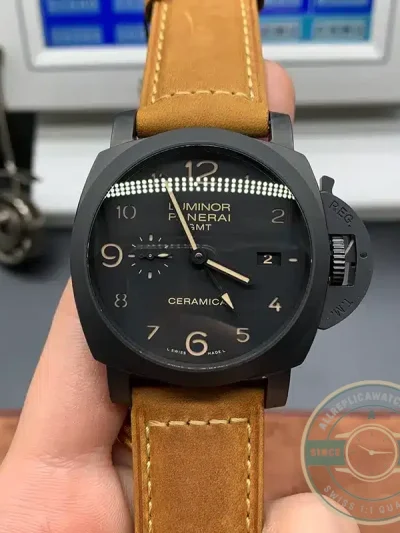 Replica Panerai Luminor 1950 3 Days GMT Automatic Ceramica PAM 441 - 1:1 Swiss Replica Watch