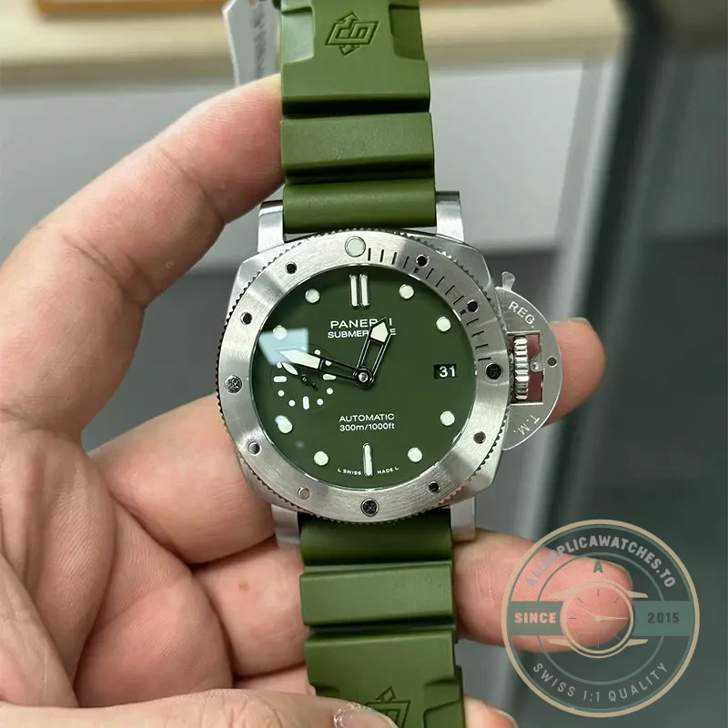 Replica Panerai Submersible Matte-Green PAM1055 - Affordable Luxury Replica Timepiece