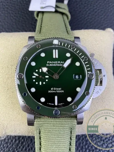 Replica Panerai Submersible PAM1287 QuarantaQuattro Verde Smeraldo - Factory Super Clone Watch