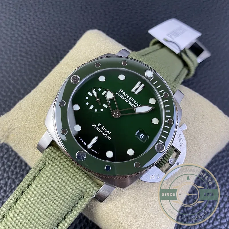 Replica Panerai Submersible PAM1287 QuarantaQuattro Verde Smeraldo - Premium Super Clone Watch