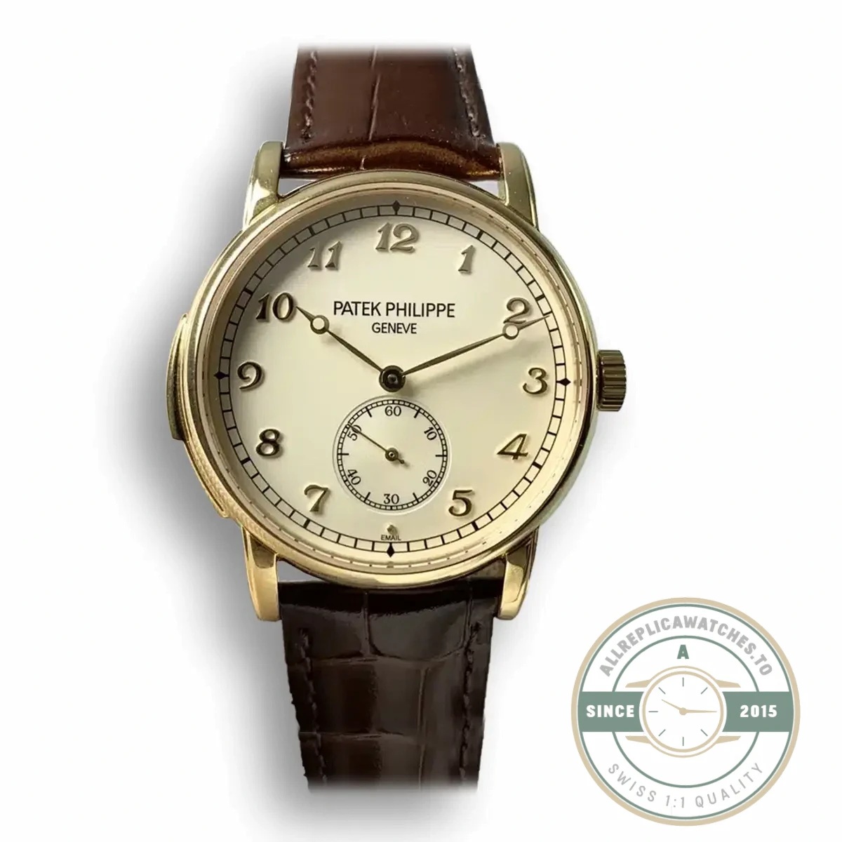 Replica Patek Philippe 5078 40 mm, Yellow Gold Plated - High-Grade Replica Watch