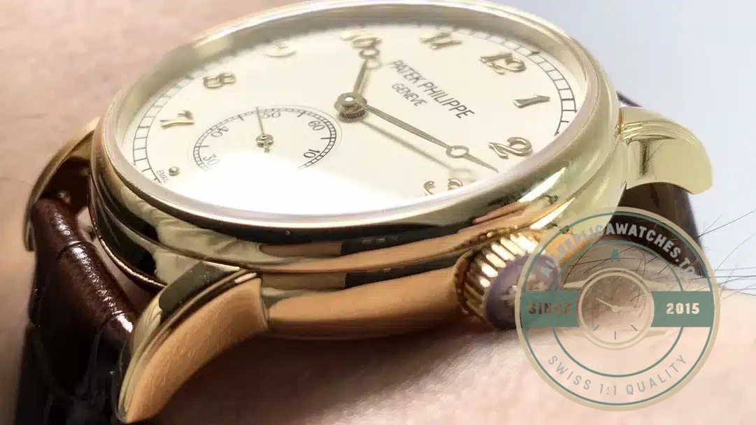 Replica Patek Philippe 5078 40 mm, Yellow Gold Plated - Luxury Replica Watch