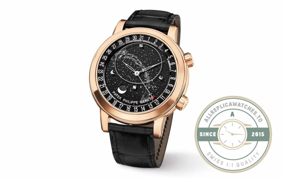 Replica Patek Philippe Celestial, Moon age 44 mm, Rose gold, 6102R-5102R - Affordable Luxury Replica Timepiece