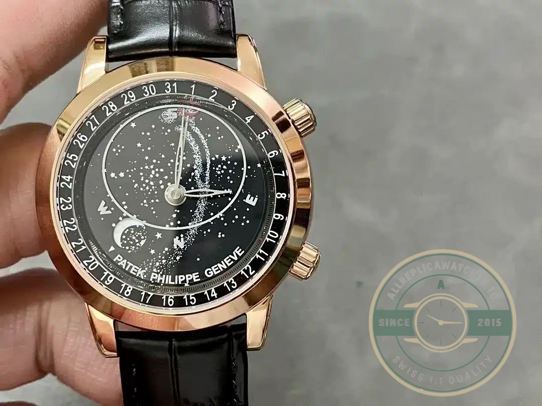 Replica Patek Philippe Celestial, Moon age 44 mm, Rose gold, 6102R-5102R - Top-Tier Swiss Replica Watch