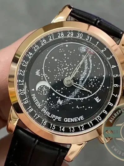 Replica Patek Philippe Celestial, Moon age 44 mm, Rose gold, 6102R-5102R - Swiss Movement Replica Watch