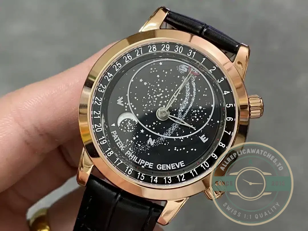 Replica Patek Philippe Celestial, Moon age 44 mm, Rose gold, 6102R-5102R - Swiss Movement Replica Watch