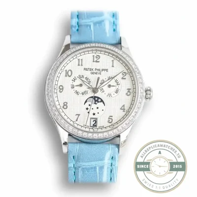 Replica Patek Philippe Complications 4947R ANNUAL CALENDAR, MOON PHASES. 38 mm, Steel - High-Grade Replica Watch