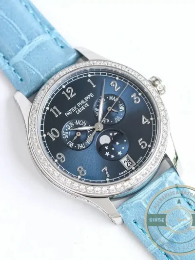 Replica Patek Philippe Complications 4947R ANNUAL CALENDAR, MOON PHASES. 38 mm, Steel - 1:1 Swiss Replica Watch