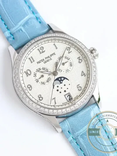 Replica Patek Philippe Complications 4947R ANNUAL CALENDAR, MOON PHASES. 38 mm, Steel - 1:1 Swiss Replica Watch