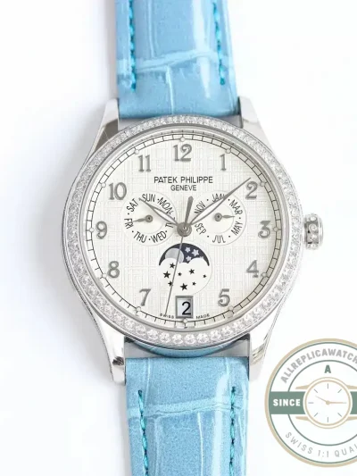 Replica Patek Philippe Complications 4947R ANNUAL CALENDAR, MOON PHASES. 38 mm, Steel - Factory Super Clone Watch