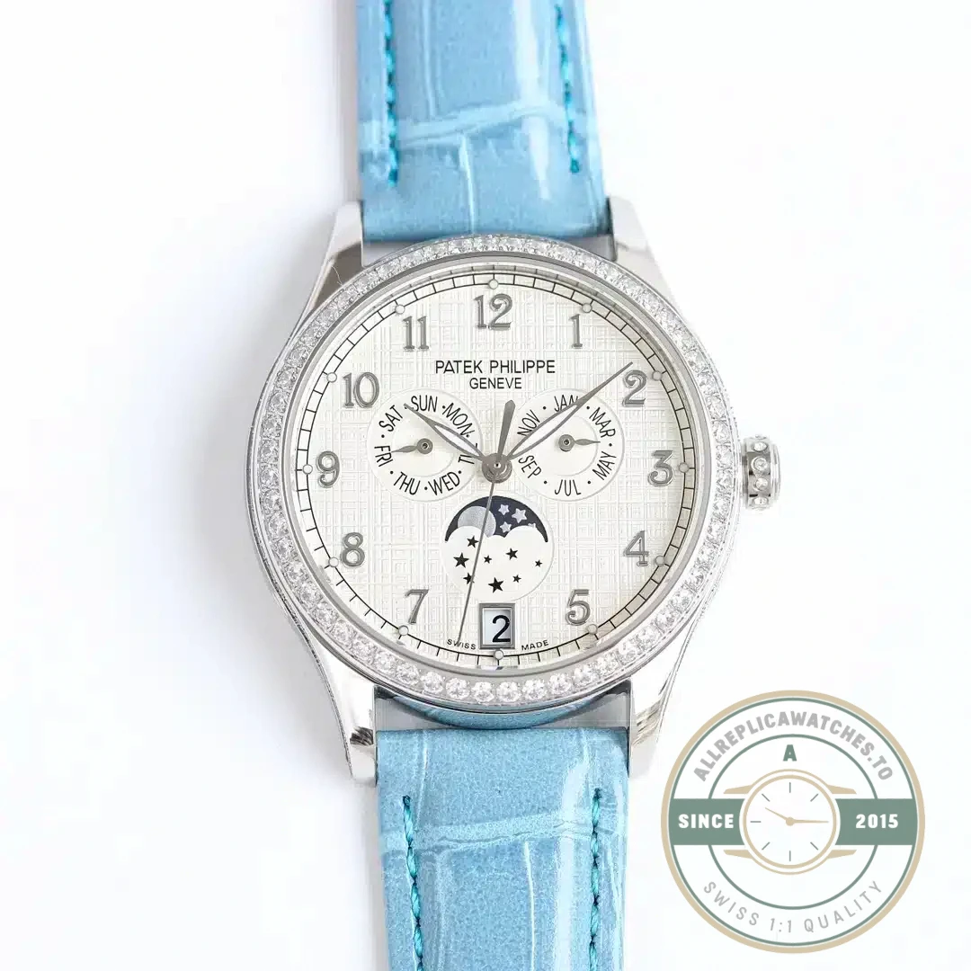 Replica Patek Philippe Complications 4947R ANNUAL CALENDAR, MOON PHASES. 38 mm, Steel - Factory Super Clone Watch