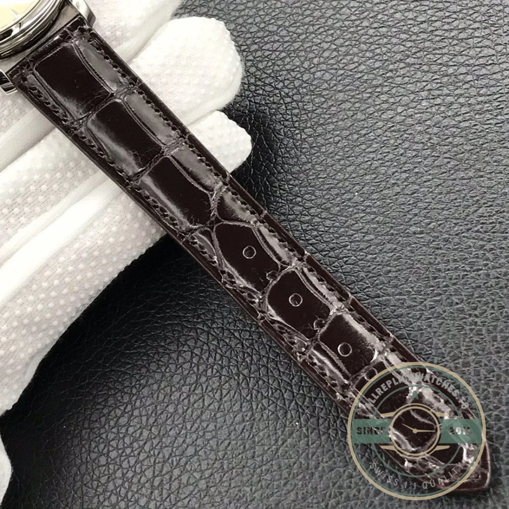 Replica Patek Philippe DATE, SWEEP SECONDS. 39 mm, White gold, 5227J-001 - Budget Luxury Replica Watch