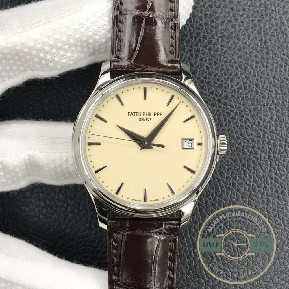 Replica Patek Philippe DATE, SWEEP SECONDS. 39 mm, White gold, 5227J-001 - Affordable Luxury Replica Timepiece