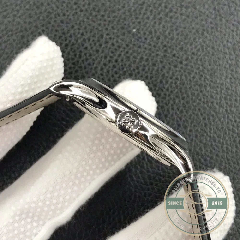 Replica Patek Philippe DATE, SWEEP SECONDS. 39 mm, White gold, 5227J-001 - 1:1 Swiss Replica Watch