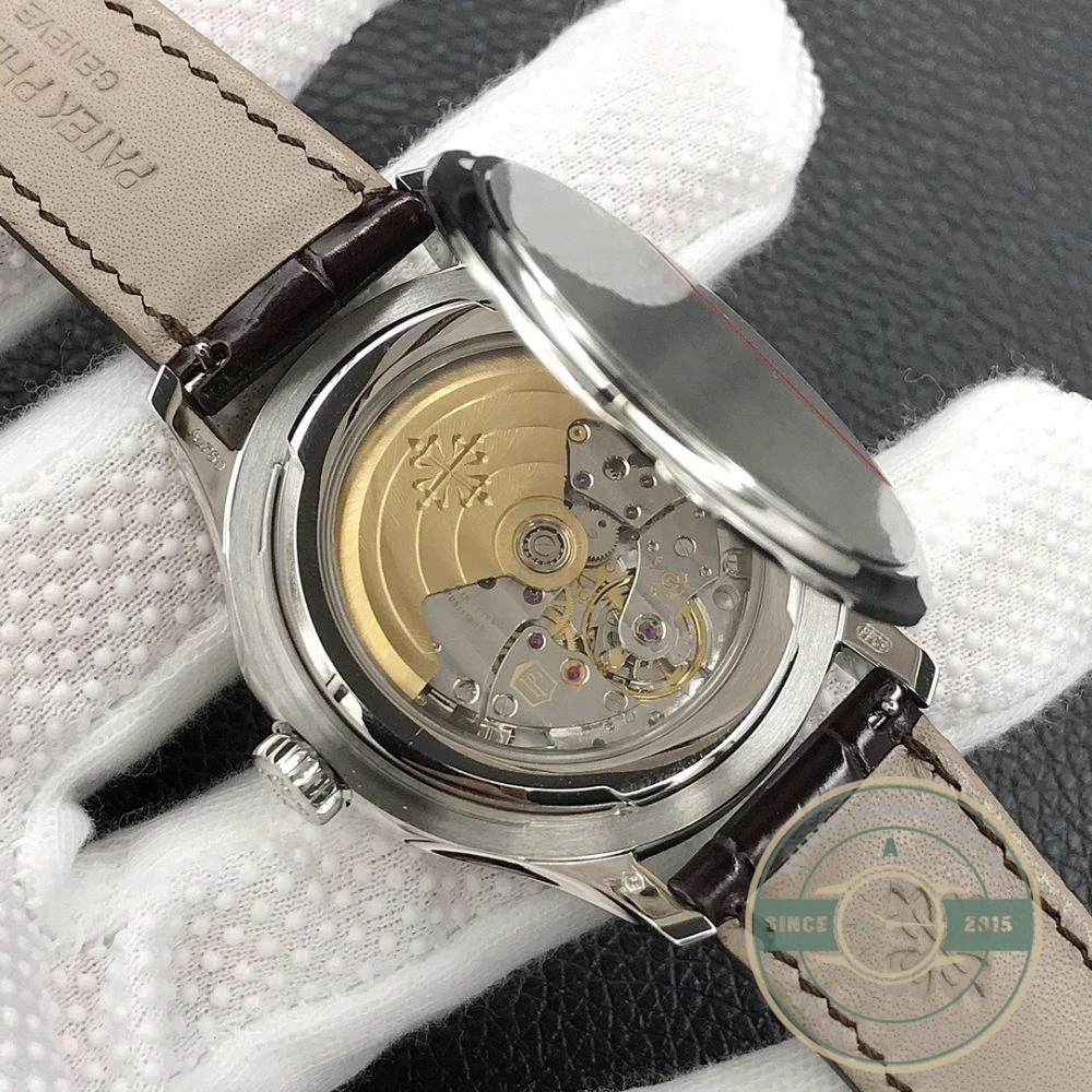 Replica Patek Philippe DATE, SWEEP SECONDS. 39 mm, White gold, 5227J-001 - Affordable Super Clone Watch