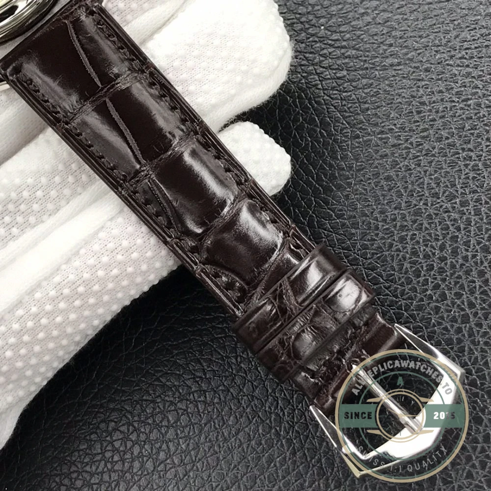 Replica Patek Philippe DATE, SWEEP SECONDS. 39 mm, White gold, 5227J-001 - Luxury Replica Watch
