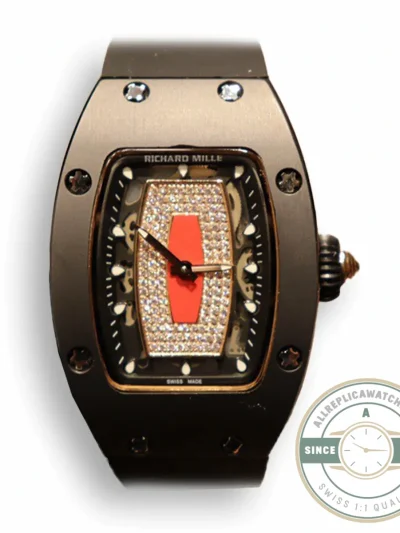 Replica Richard Mille 007-1 Black Ceramic Red Lips - High-Grade Replica Watch