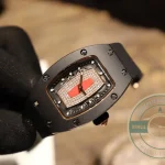 Replica Richard Mille 007-1 Black Ceramic Red Lips - Top-Tier Swiss Replica Watch