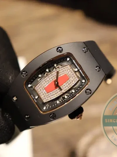 Replica Richard Mille 007-1 Black Ceramic Red Lips - Top-Tier Swiss Replica Watch