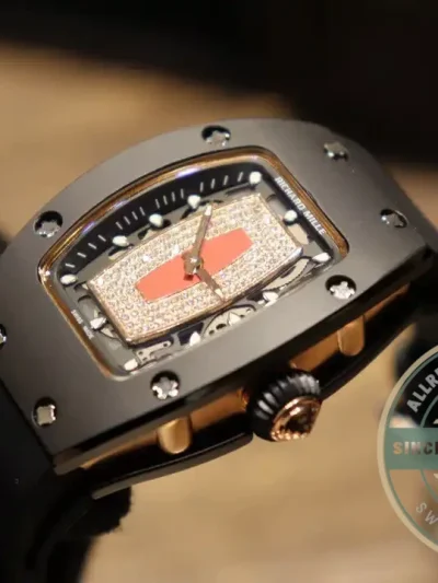 Replica Richard Mille 007-1 Black Ceramic Red Lips - Budget Luxury Replica Watch