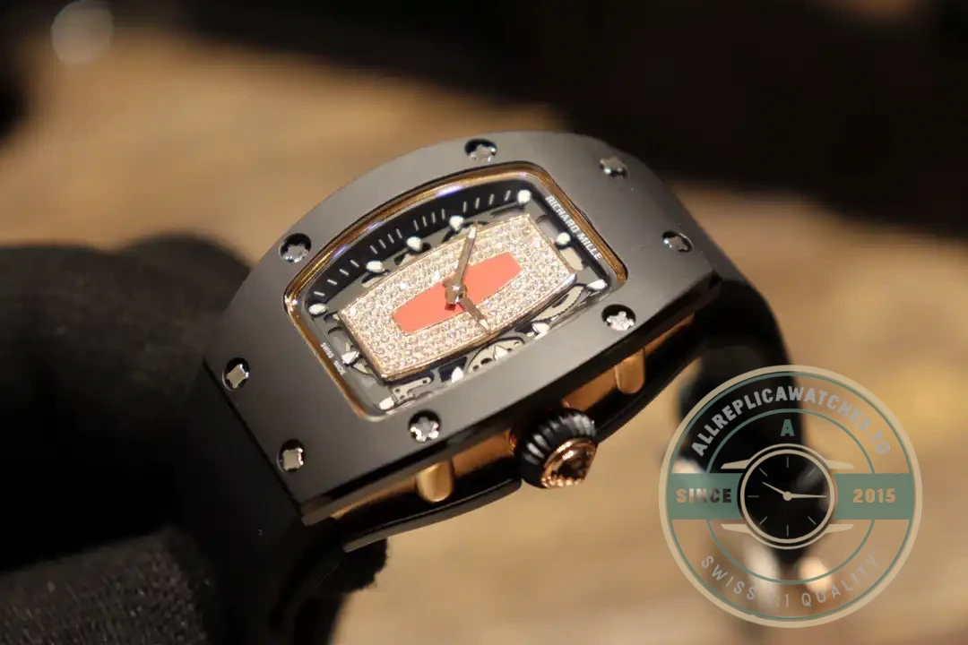 Replica Richard Mille 007-1 Black Ceramic Red Lips - Budget Luxury Replica Watch