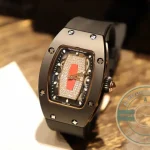 Replica Richard Mille 007-1 Black Ceramic Red Lips - Luxury Replica Watch