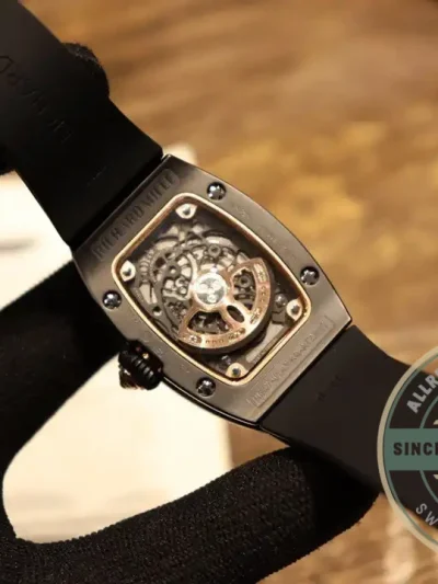 Replica Richard Mille 007-1 Black Ceramic Red Lips - Top-Tier Swiss Replica Watch