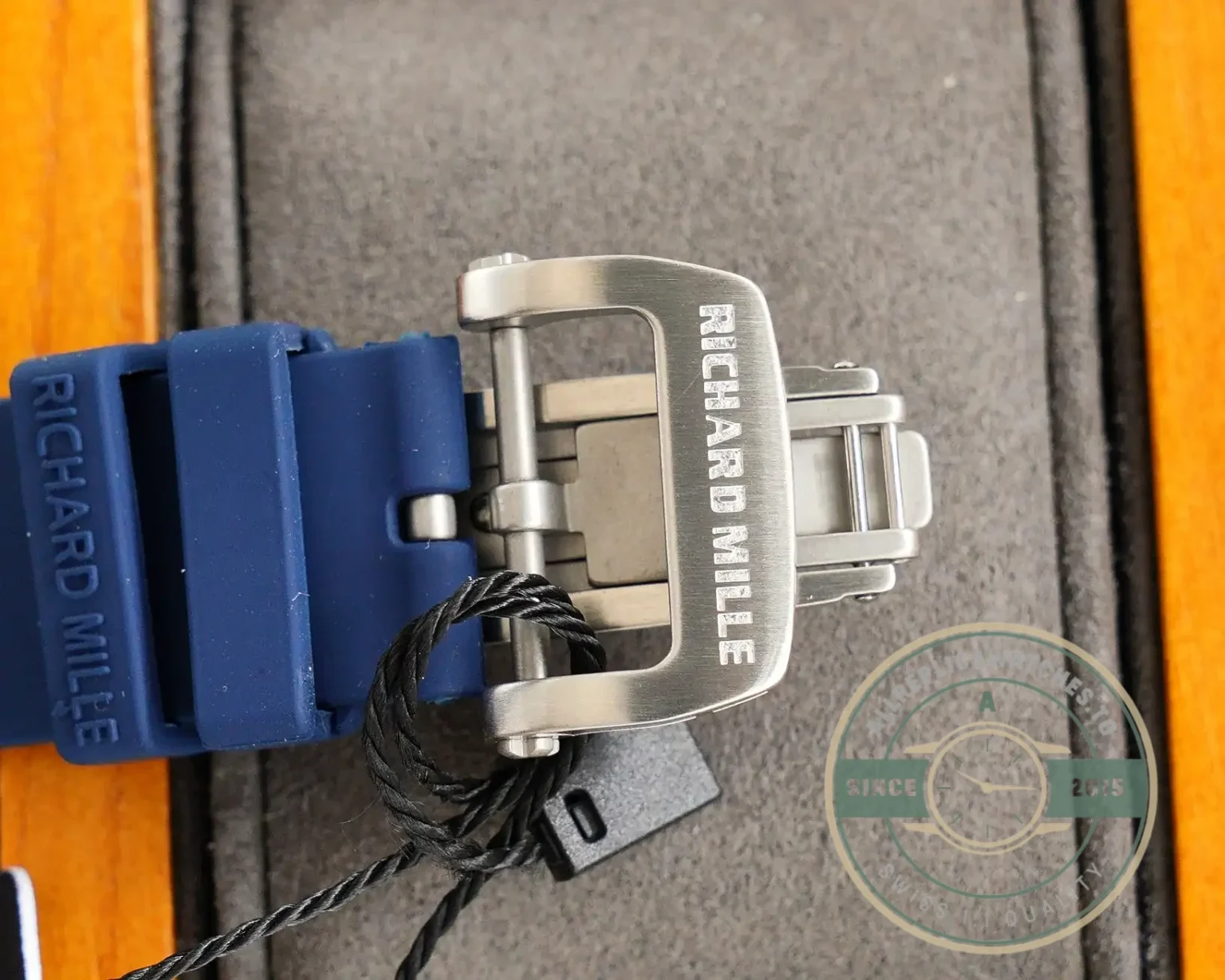Replica Richard Mille 007-1 Diamond Crown Blue Strap - High-Grade Replica Watch