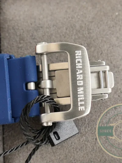Replica Richard Mille 007-1 Diamond Crown Blue Strap - High-Grade Replica Watch