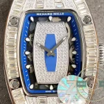 Replica Richard Mille 007-1 Diamond Crown Blue Strap - Swiss-Made Clone Watch
