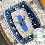 Replica Richard Mille 007-1 Diamond Crown Blue Strap - Luxury Replica Watch