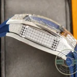 Replica Richard Mille 007-1 Diamond Crown Blue Strap - Factory Super Clone Watch