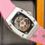 Replica Richard Mille 007-1 Diamond Crown Pink Strap - Luxury Replica Watch